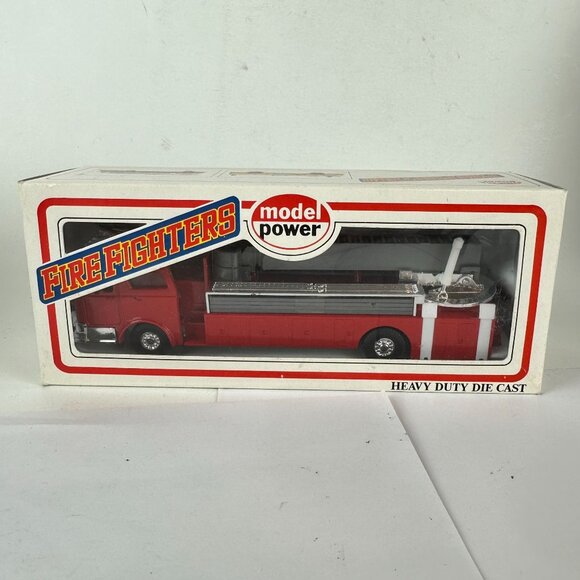 Model Power Fire Fighters Heavy Duty Die Cast Fire Truck O Scale - Picture 1 of 2